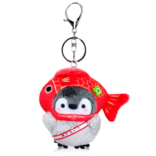 Lgwjhcy Portachiavi In Peluche Carpa Pinguino, Portachiavi Pinguino Portachiavi A Forma Di Pinguino Ciondolo Pinguino In Peluche Con Anello Chiave Per