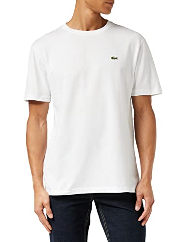 Lacoste Th7618 Magliette, Blanc, M Uomo