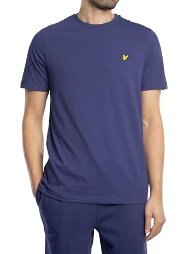 Lyle & Scott Uomo Maglietta Semplice, Deep Indigo, Xl