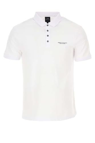 Armani Exchange 4 Buttons Polo, Uomo, Bianco, L