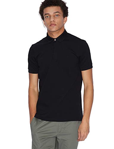 Armani Exchange S Logo Everyday Polo, Uomo, Nero, S
