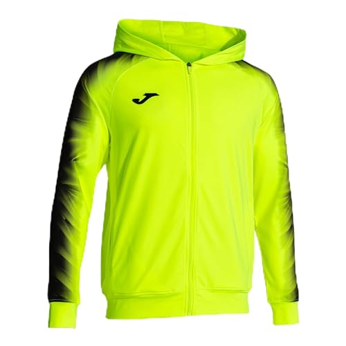 Joma Elite Xi Felpa Con Cappuccio, Giallo Fluor Nero, Xxl Uomo