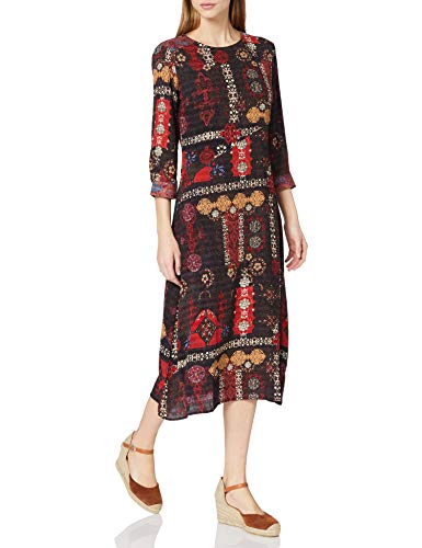 Desigual Vest_Alburquerque Abito Casual, Nero, S Donna