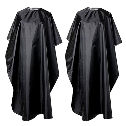 Tuonyis 2 Pezzi Mantelle Per Parrucchiere, Mantella Barbiere Leggera, Taglia Universale, Mantella Taglio Capelli A Tutta Lunghezza, Per Acconciatura,