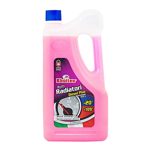 Liquido Radiatori Diesel Plus -20°C, Eccellente Protezione Per Alluminio E Altre Leghe, Per Tutti I Motori Diesel, 2L