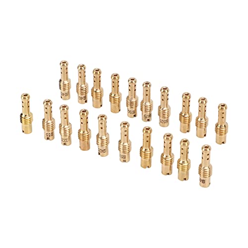 Kit Getto Pilota Lento Carburatore Carburatore 20 Pezzi, Kit Getto Pilota Lento Carburatore Carburatore 12,5-60 Sostituzione In Metallo Per Carburator