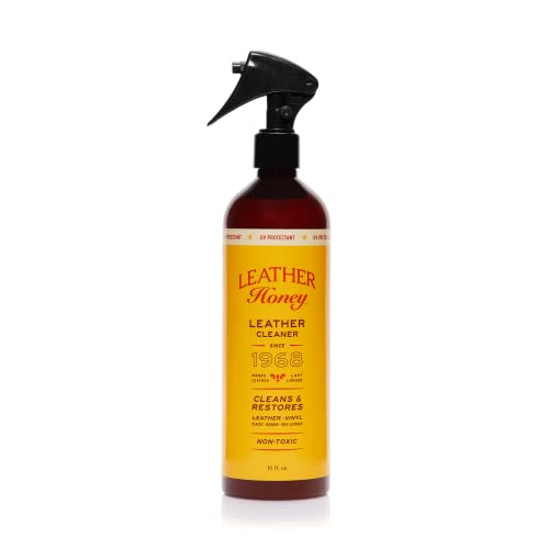 Leather Honey Leather Cleaner Spray: Uv Protectant, Non-Toxic & Made In The Usa Since 1968. Cleans & Protects Leather, Faux & Vinyl - Couches, Car Sea