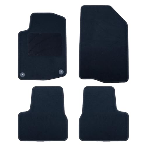 Occ Design - Tappetini Per Auto Su Misura, Compatibile Con Peugeot 208 (2012-2019), Moquette Alta Qualità, Velluto/Polipropilene, Ancoraggio Originale