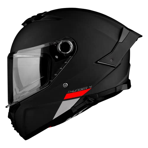 Casco Mt Thunder 4 Sv Solid Nero Opaco Xl