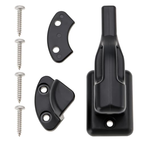 Vgol Staffa Girevole Per Porta Di Roulotte, Con Viti, Per Roulotte, Camper, Barca, Camper, Rimorchio, Accessori Per Camper, Colore Nero
