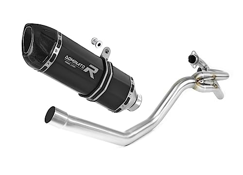 Dominator Terminale Di Scarico Marmitta Silenziatore Hp1 Nero Compatibile Con Xt 660 X 2004-2015