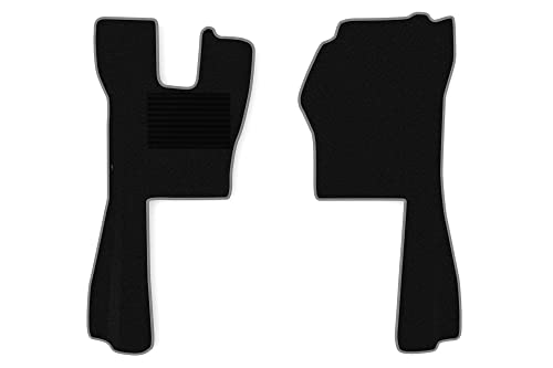 F-Core Tappetini (Autista + Passeggero) Camion Compatibile Per Scania R 01.05-12.10 Passeggeri Sospensione Grigio
