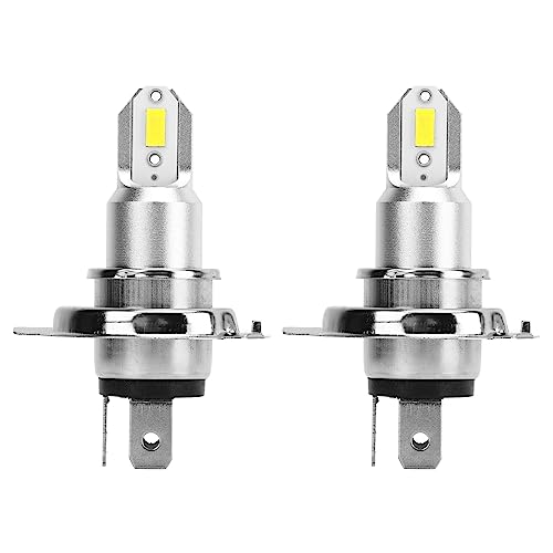 2 Lampadine Per Fari Led H4 Super Luminose Da 110 W 2600Lm Per Moto, Auto, Camion, Suv E (Luce Gialla /3000K)