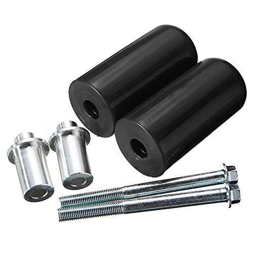 Yefun Telaio Sliders,Universale Moto Telaio Sliders Anti Crash Protector Per Yamaha Honda Suzuki (Nero)