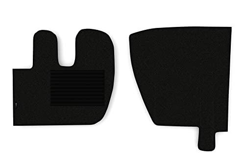 F-Core Tappetini (Autista + Passeggero) Camion Compatibile Per Renault Premium I 01.97-12.04 Premium Ii 01.05-12.13 Nero