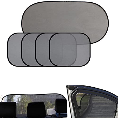 Sonnenschutz Parasole Auto Bambini Confezione Da 5 Tendine Parasole Finestrini, Lunotto E Parasole Laterali Resistenti Ai Raggi Uv Visiere Parasole Pe