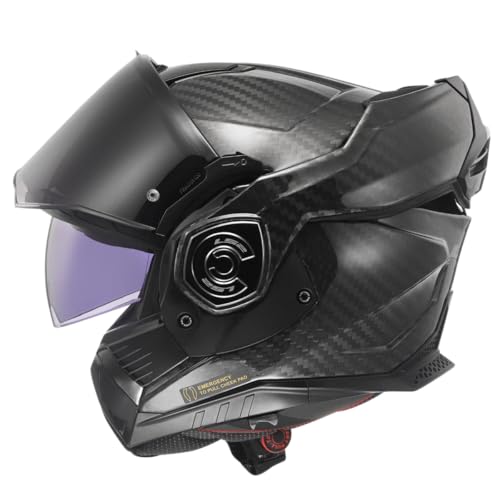 Ls2, Casco Moto Modulare Advant X Carbon Matt Carbon, Xs