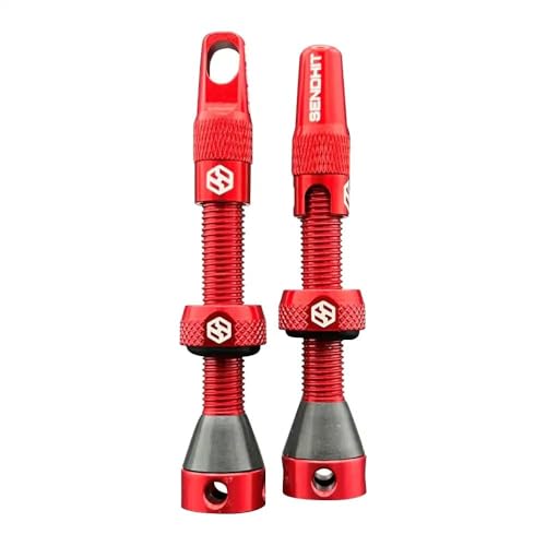 Send-Hit Valvole Tubeless 44 Mm Rosso Nastri, Sport, Multicolore (Multicolore), Taglia Unica