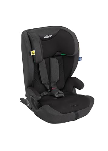 Graco - Energi I-Size R129 Seggiolino Auto 2-In-1 Rialzo Con Schienale Con Isofix E Top Tether, Da 76 A 150Cm (15 Mesi Fino A Circa 12 Anni), Colore N