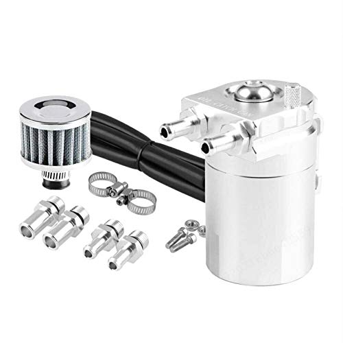 Allwway - Serbatoio Con Filtro Di Sfiato Per Auto, 300 Ml, Universale Pure Silver