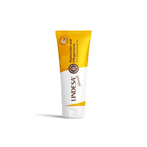 Lindesa Crema Nutriente Con Cera D'Api, Crema Per Le Mani, Protezione Della Pelle, Tubo Pe 60 Ml