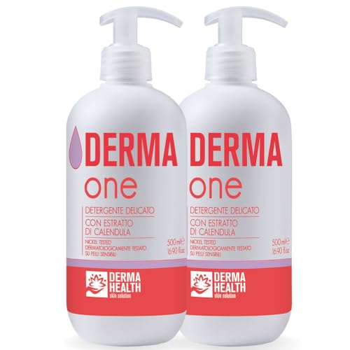Derma Health - Derma One Detergente Delicato Per L’Igiene Di Tutto Il Corpo E Intima Per Adulti, Anziani, Incontinenti E Disabili. Contiene Estratto D