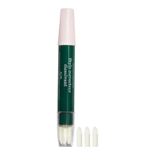 Manucurist Penna Solvente - Penna Correggi Smalto Semipermanente + 3 Mine Con Punta A Scalpello Di Ricarica - Pennello Solvente Bio-Based Senza Aceton