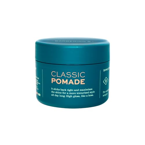 Barberino'S Cera Per Capelli Effetto Lucido - Classic Pomade - Tenuta Forte Per Look Definito - 100Ml