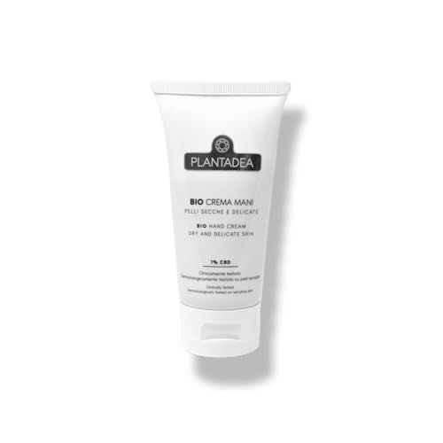 Plantadea Crema Mani Biologica, Crema Mani Secche E Screpolate Ad Assorbimento Rapido, Crema Mani Riparatrice Uomo E Donna, Crema Idratante Mani Per P