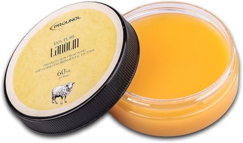Prounol Lanolina Pura (Lanolin Anidra) 60Ml 100% Naturale Crema Per Pelle Molto Secca, Ruvida O Screpolata