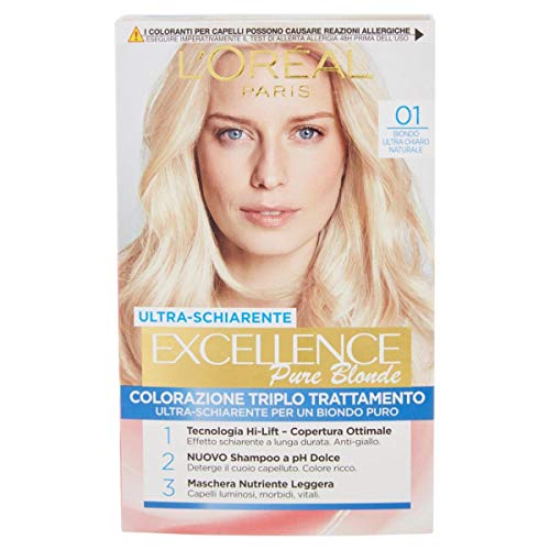 Excellence Ultra Schiarente Pure Blonde, Biondo 01 Ultra Chiaro Naturale