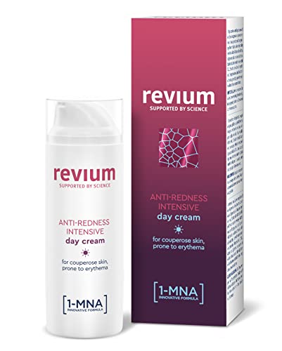 Revium Rosacea, Crema Antirossore Dall'Azione Intensa, Per Cute Soggetta A Eritemi, Con Protezione Uva E Uvb, Molecole 1-Mna, Estratto Di Alga Rossa C