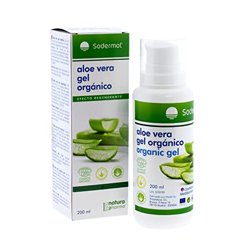 Gel Crema Aloe Vera Puro 100% Bio 200Ml | 100% Ecologico. Gel Aloe Vera Puro Perfetto Idratante Naturale Per La Pelle, Per Dopobarba, Post Rimozione D