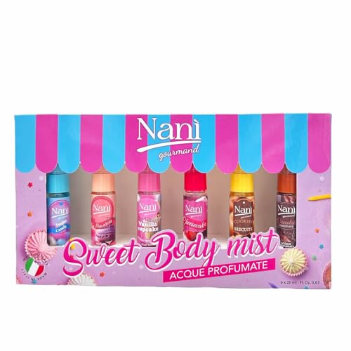 Suarez Nani Confezione Regalo Donna Gourmad Sweet Body Mist Acque Profumate Per Il Corpo Super Golose 6X20Ml