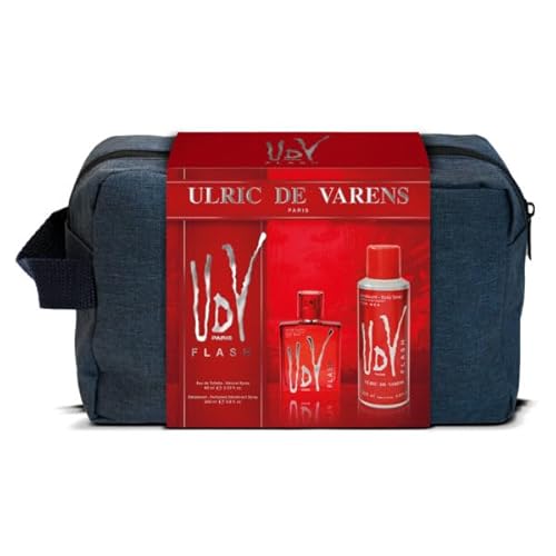 Ulric De Varens - Astuccio Udv Flash - Eau De Toilette Uomo 60 Ml + Deodorante 200 Ml - Felce Orientale Marine - Made In France