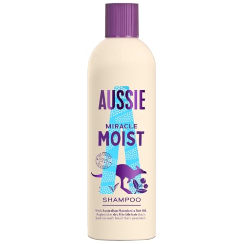 Aussie Miracle Shampoo Umido Per Capelli Secchi, Davvero Assetati, 300 Ml