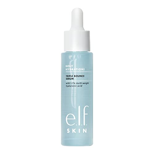 E.L.F. Skin Holy Hydration! Triple Bounce Serum, Siero All’Acido Ialuronico 1,7%, Per Una Pelle Elastica E Rimpolpata, Perfetto Per Idratare La Pelle 