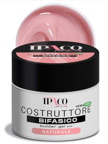 Maxi Formato 50 Ml | Gel Ricostruzione Unghie A Media Densità, Gel Unghie, Gel Costruttore Per Unghie Con Dual Form, Bifasico. Adatto Per Copertura, R