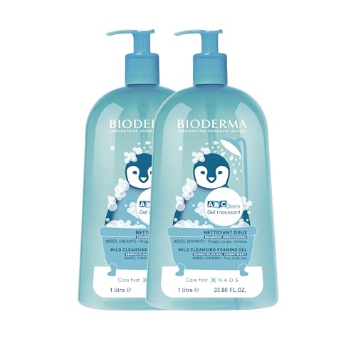 Abcderm Schiuma Detergente Delicato | Rispetta L'Equilibrio Taglianato E Capillare, Pelle E Capelli Morbidi, Per Corpo, Viso E Capelli, Made In France
