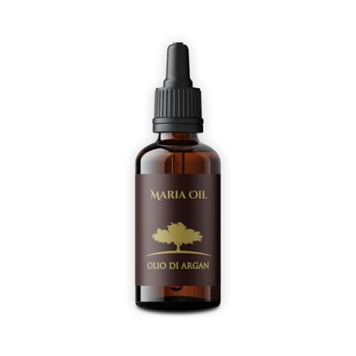 Maria Olio Di Argan Puro - Olio Di Argan Per Capelli Sole 100% Biologico, Estratto Semi Di Argan, Multiuso, Olio Di Argan Per Capelliricci, Ricco Di A
