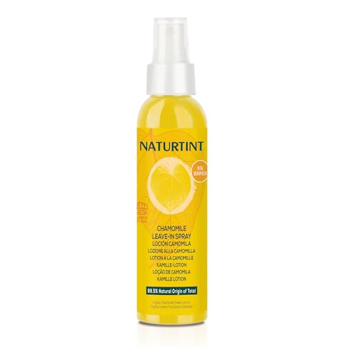 Naturtint | Lozione Alla Camomilla | Schiarisce I Capelli | Riflessi Dorati | Protettore Solare Per Capelli | Ecocert | 99,5% Ingredienti Naturali, 12