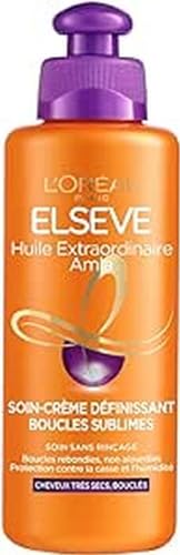 L'Oréal Paris Elseve Huile Extraordinaire Soin-Crème Définissant Cheveux Bouclés 200 Ml