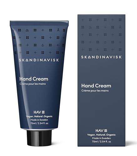 Skandinavisk Hav Crema Mani Biologica 'Sea' Note Di Fragranza: Spray Al Sale E Alga Marina, Biancospino E Rosa Spiaggia Formula Vegana 75 Ml