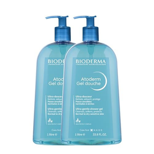 Atoderm Gel Doccia | Pulisce In Delicatezza, Ammorbidisce E Protegge | Ottima Tolleranza | Colore Bluastro Naturale Texture | Gel Schiumogeno | Prodot