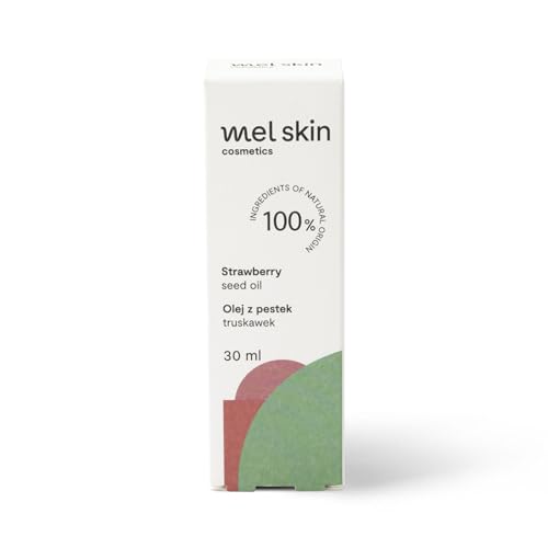 Mel Skin - Olio Per Capelli E Viso All'Olio Di Semi Di Fragola 30 Ml - Riduce La Seborrea Allevia Le Irritazioni Levigante Rigenerante Calmante Ecolog