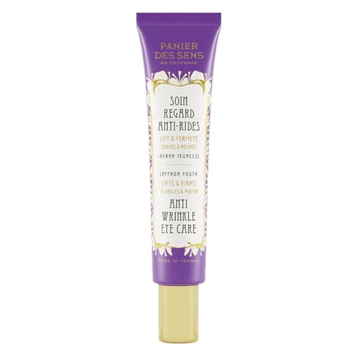 Panier Des Sens – Crema Contorno Occhi Donna - Acido Ialuronico + Estratto Di Zafferano - Crema Antirughe E Lifting Viso - Cura Della Pelle - Made In