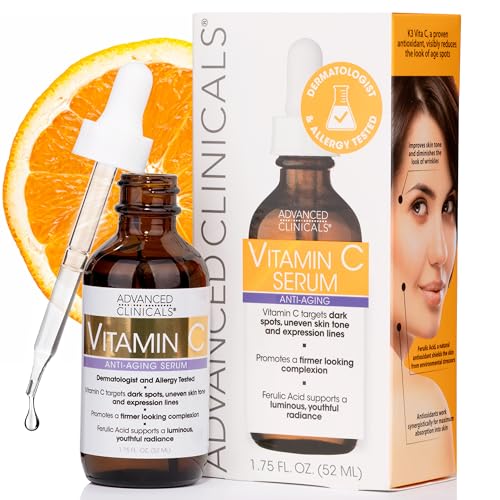 Advanced Clinicals, Vitamin C, Anti Aging Serum, 1.75 Fl Oz (52 Ml)