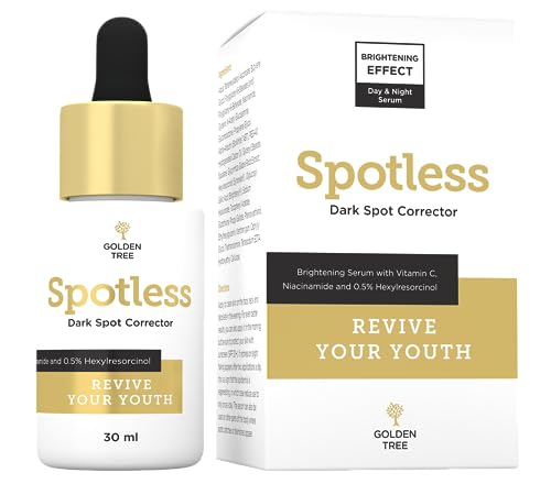 Siero Viso Golden Tree Spotless – Siero Antimacchie – Formulazione Per La Cura Della Pelle Con Effetto Illuminante – Siero Viso Illuminante Con Vitami