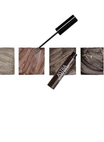 Astra Geisha Brows Tinted Fixing Mascara, Mascara Sopracciglia (04 Brunette)
