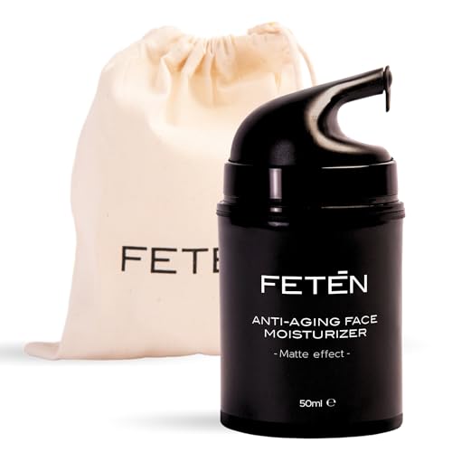Fetēn Crema Viso Antirughe Idratante Uomo - Skincare Face Moisturizer Cream For Men - Crema Antimacchie Con Acido Ialuronico - Crema Viso E Contorno O